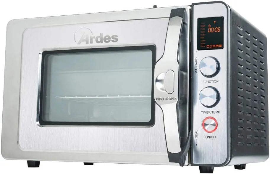 Backofen AR6430PR, 30 L, Timer, Dampf, ARDES, ARDES - Dampfbackofen 30 Liter Elektrischer Dampf-Kleinbackofen mit 9 Garprogrammen Timer doppeltes Glas