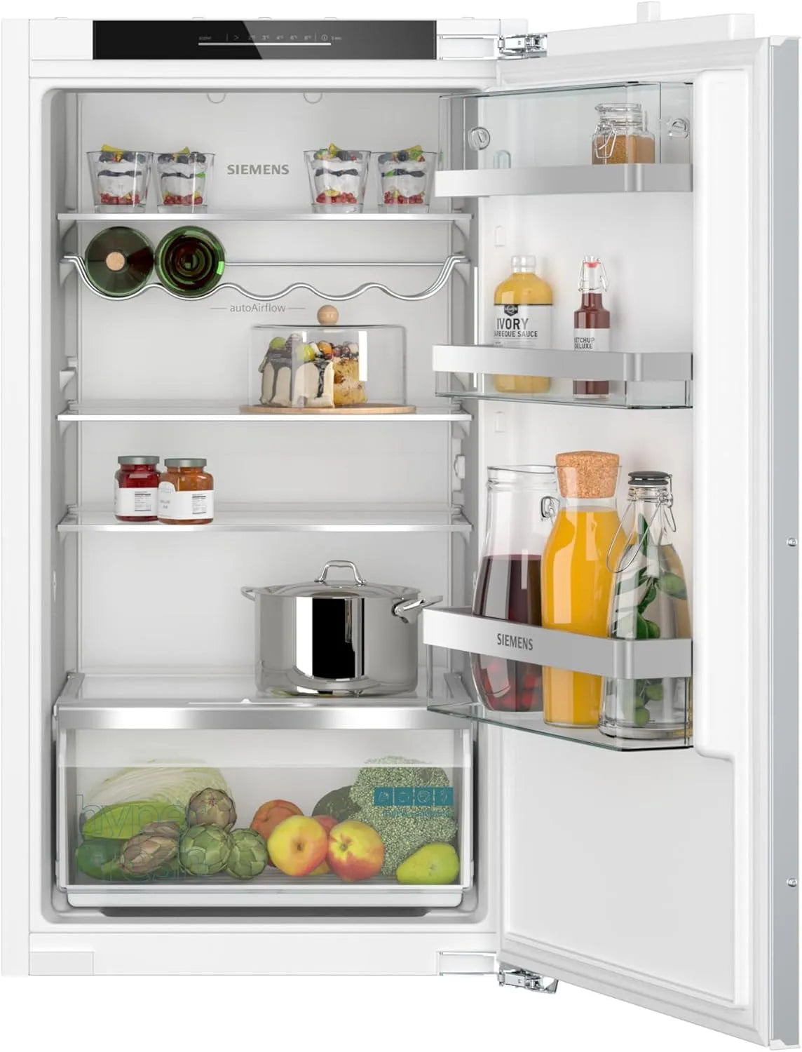 Siemens iQ500 KI31RADD1 Kühlschrank, 165 L, 102, 5 x 56 cm, Einbau, LED-Beleuchtung, leise, hyperFresh Box, sehr Leise, superCooling, längere Frische
