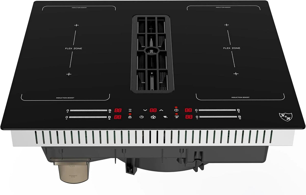 Induktionskochfeld DD60-IN7204FLx, 60 cm, Induktionsplatte, Touch-Bedienung, autark, 4 ZONEN FLEx, Slider Touch Steuerung, 668 cbm, 7200 Watt
