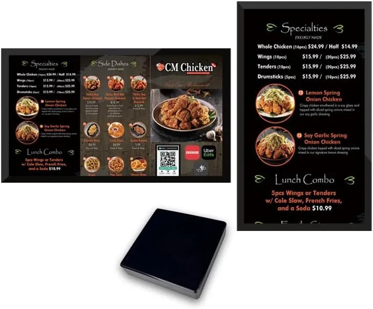 Digital Signage Display, Werbedisplay, Luzn YM06 2+16G, Restaurant, digitaler Werbeanzeige, Luzn YM06 Digital Signage Player Box 2+16G