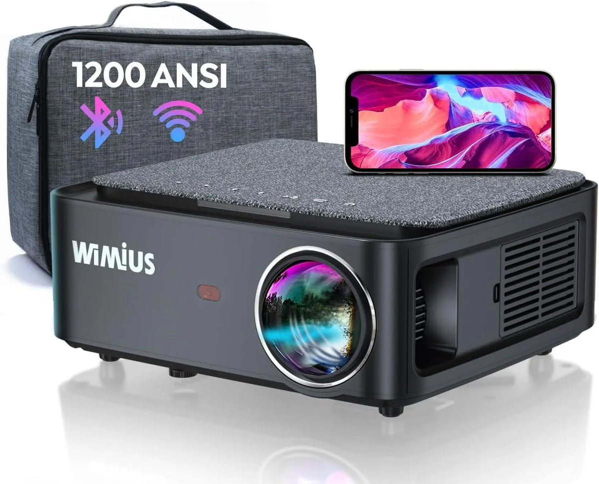 Projektor 1080P PS5, Outdoor, WLAN, Bluetooth, 4K UHD, Full HD, Beamer, Smartphone, kompatibel mit Fire Stick