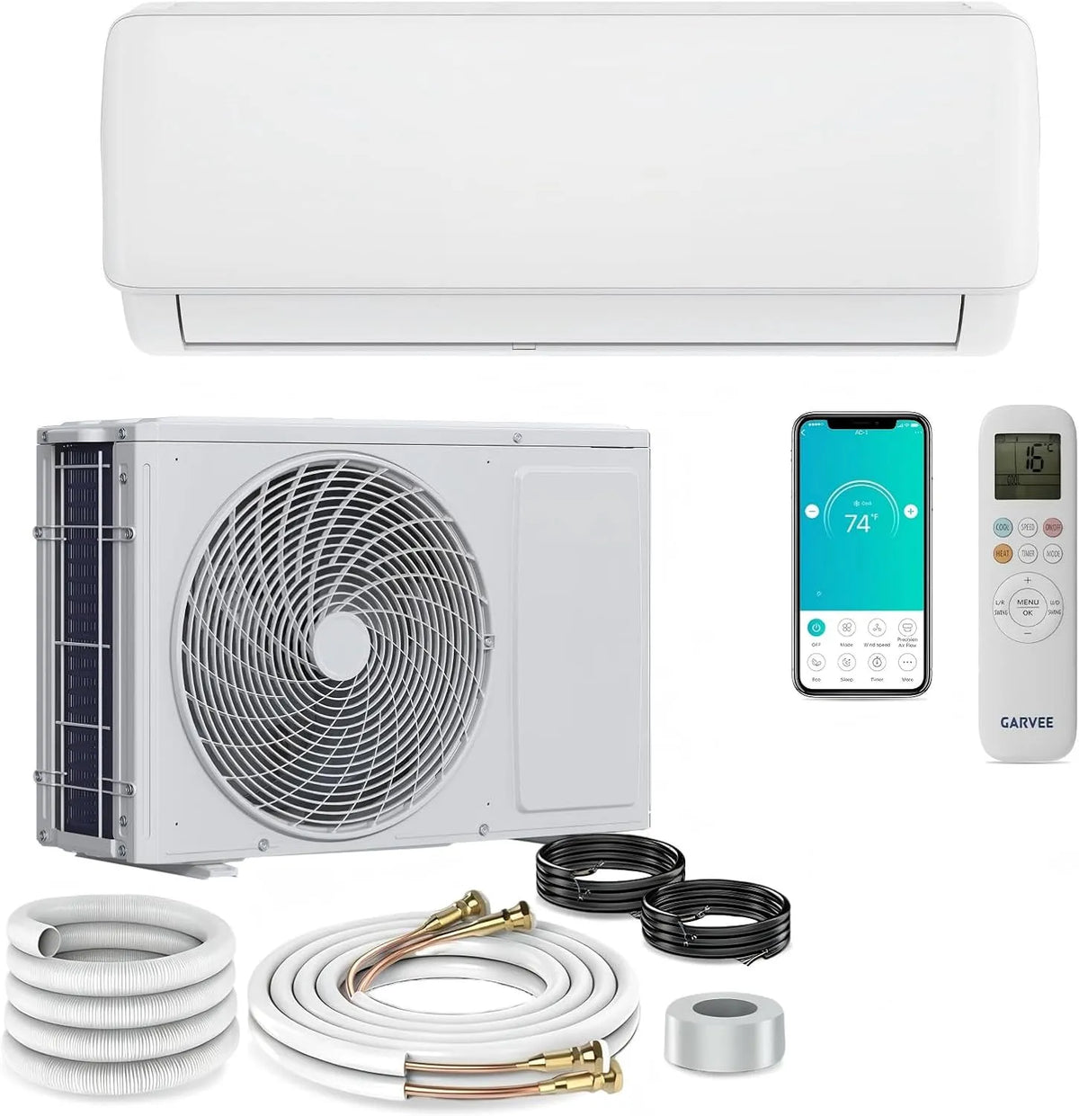 Klimaanlage, 000 BTU, 2 kW, Split-Klimaanlage 24.000 BTU