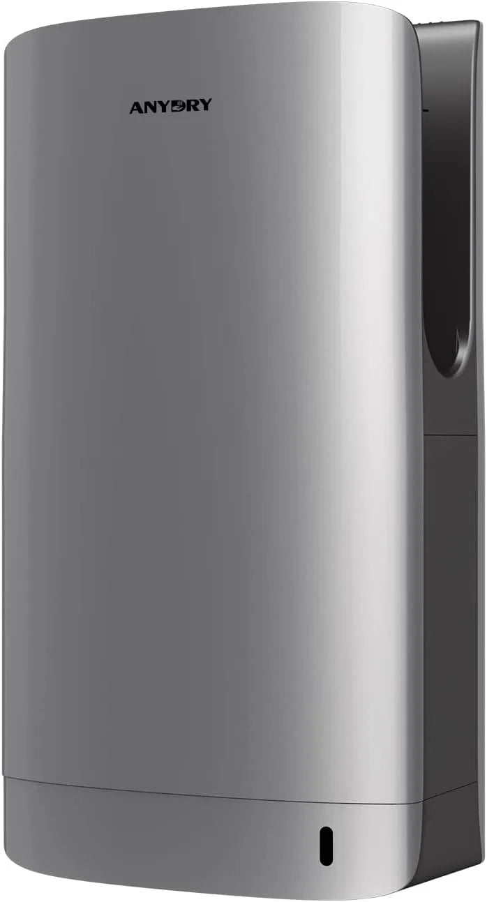Wäschetrockner, Silber, 7-10 Sek, HEPA, anydry 2065 Doppelseitiger Jet-Händetrockner
