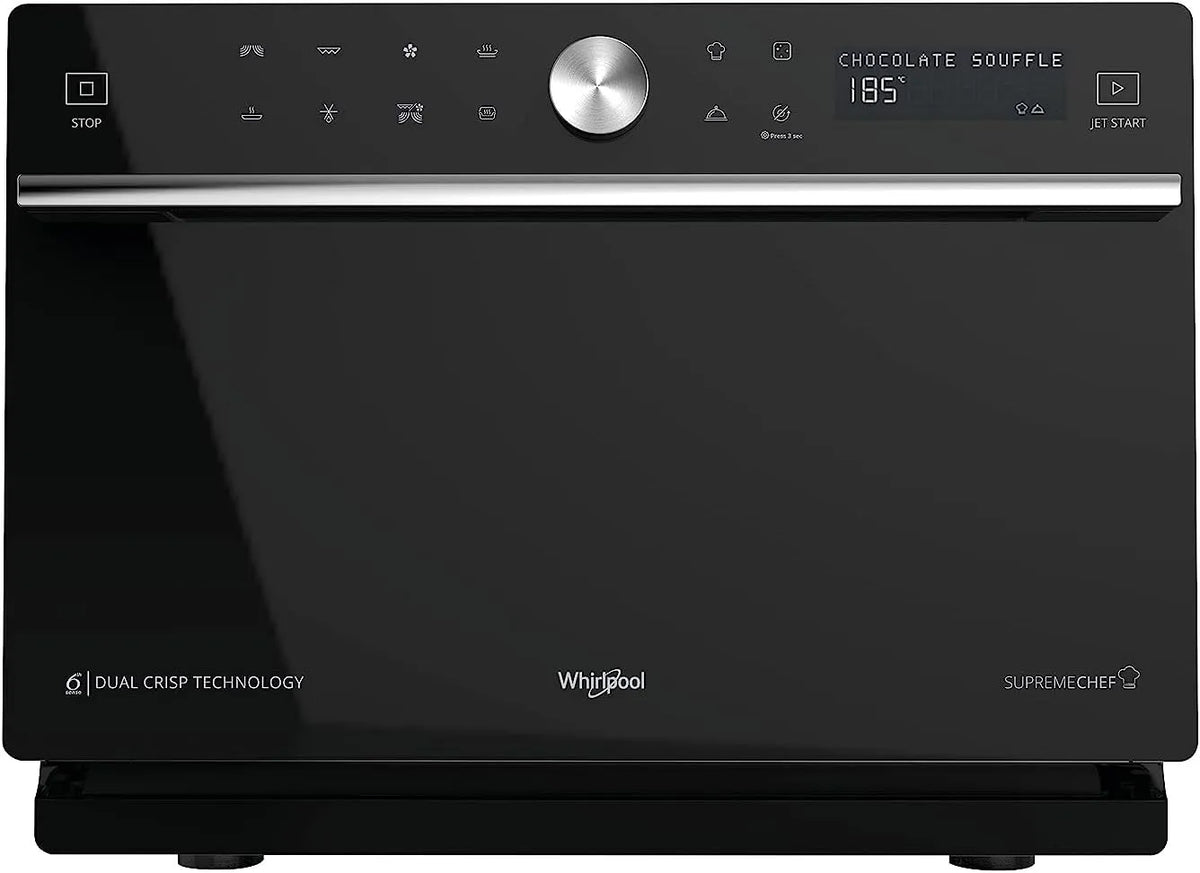 Whirlpool Mikrowelle, 33 L, Grill, Dampf, Mikrowellenofen, Technologie 6, 33 Liter, Drehteller