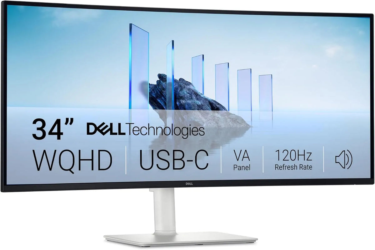 Dell S3425DW Monitor, 3440 × 1440, 1 ms, 120 Hz, WQHD, VA-Panel, USB, 120Hz, 1ms