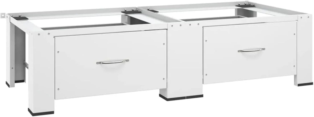 Waschmaschine, Weiß, Rantry Doppel-Wasch- und Trocknersockel mit Schubladen