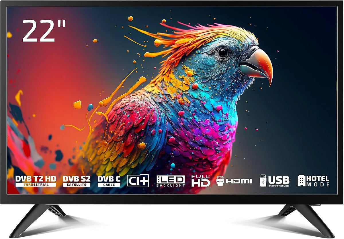 Smart TV, 22 Zoll, Fernseher, Triple-Tuner DVB-T2, S2, USB, DYON Enter 22 Pro x2, 55 cm, Hotelmodus
