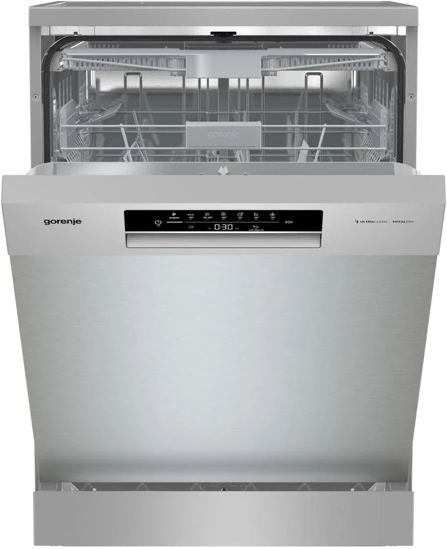 Gorenje GS643C90x breite, 16 Geschirrspüler, 84, 5 x 59, 9 x 59, 7 cm, 6 Programme, freistehend, 60 breite, 16 Maßgedecke, Kristallglas, TotalDry