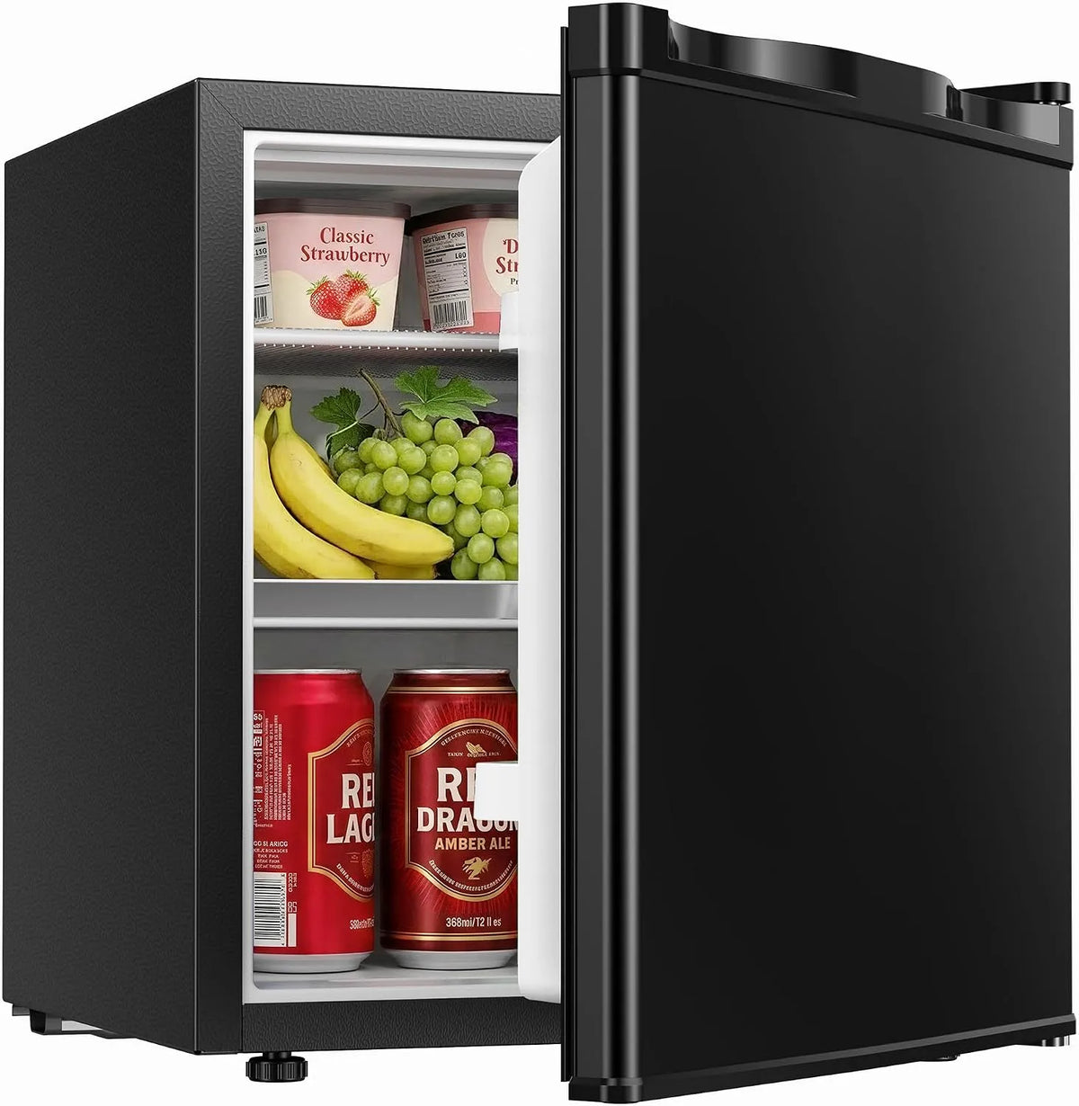 Kühlschrank, Thermostat, Gefrierfach, 50 ml, wendbar, kompakt, eintürig, energiesparend, für Schlafzimmer, Büro