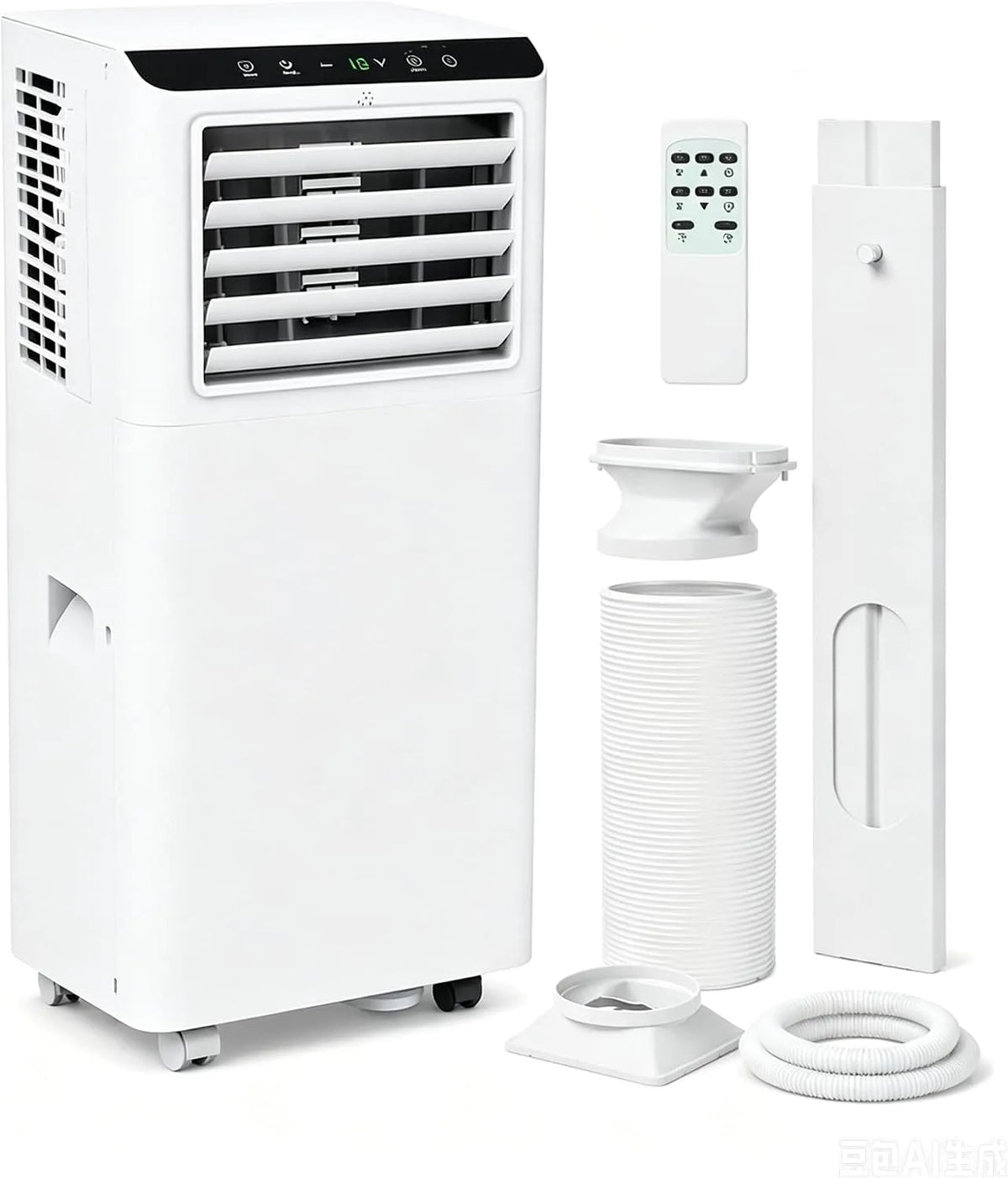 Klimaanlage, Dampf, 8000 BTU für Keller und Schlafzimmer, 3 in 1 Kühleinheit, Fernverdampfung und automatische Verdunstung