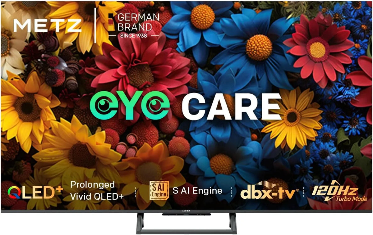 Google 55MQF7500Z Smart TV, 55 Zoll, 120 Hz, Fernseher, 4K UHD, QLED, HDR, Dolby Audio, Schwarz, 139 cm, 2025 Modell, T2, S2 CI+