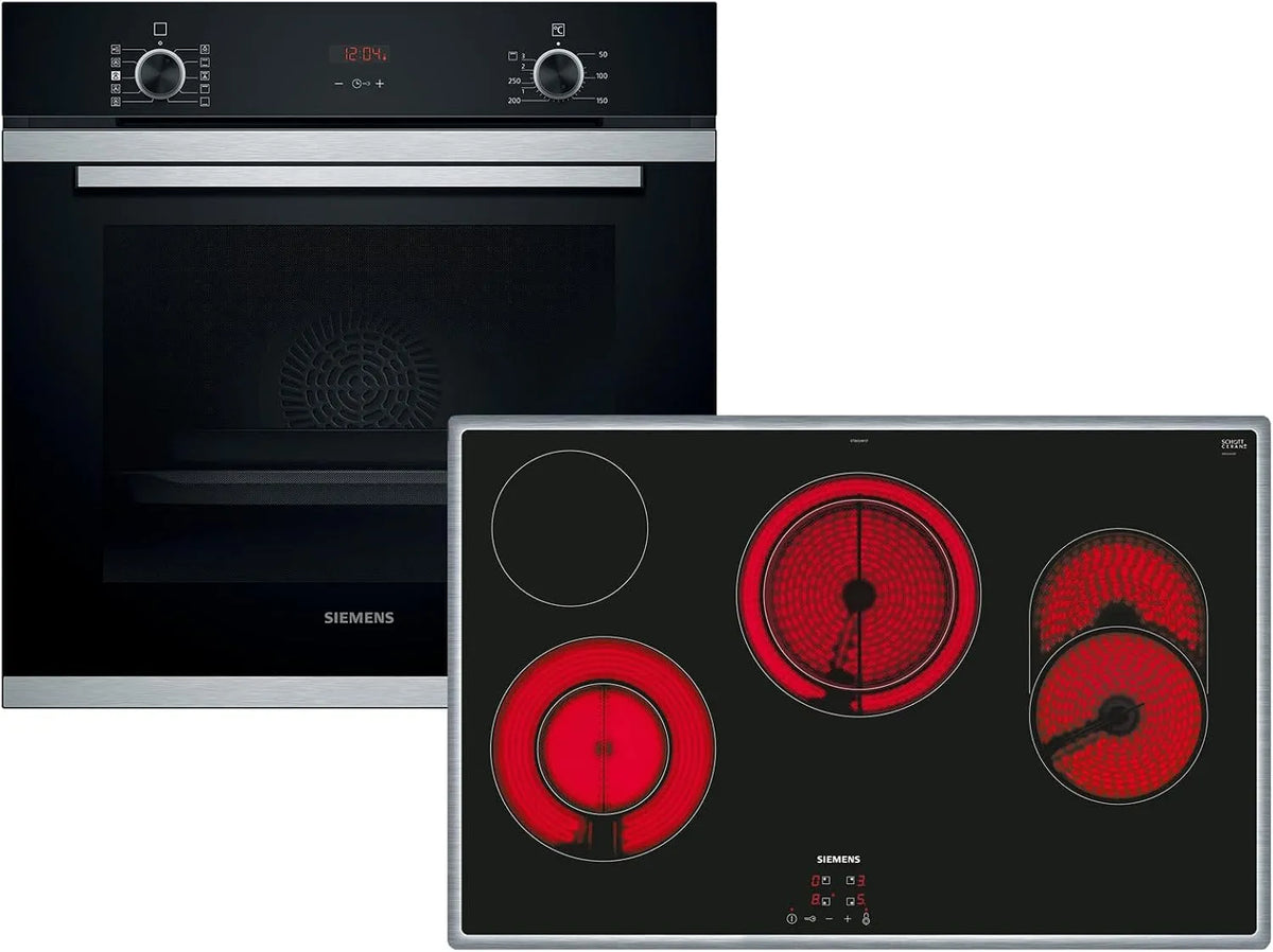 Siemens EQ214KD00Z HR214ABS0 Glaskeramikkochfeld, 4K UHD, Siemens EQ214KD00Z Set Backofen HR214ABS0 + Glaskeramikkochfeld ET845HH17