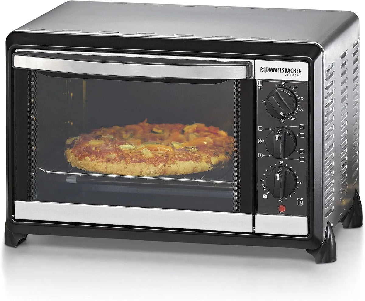 Rommelsbacher 1055, E Backofen, 18 L, Edelstahl, ROMMELSBACHER Kleinbackofen BG 1055, 18 Liter
