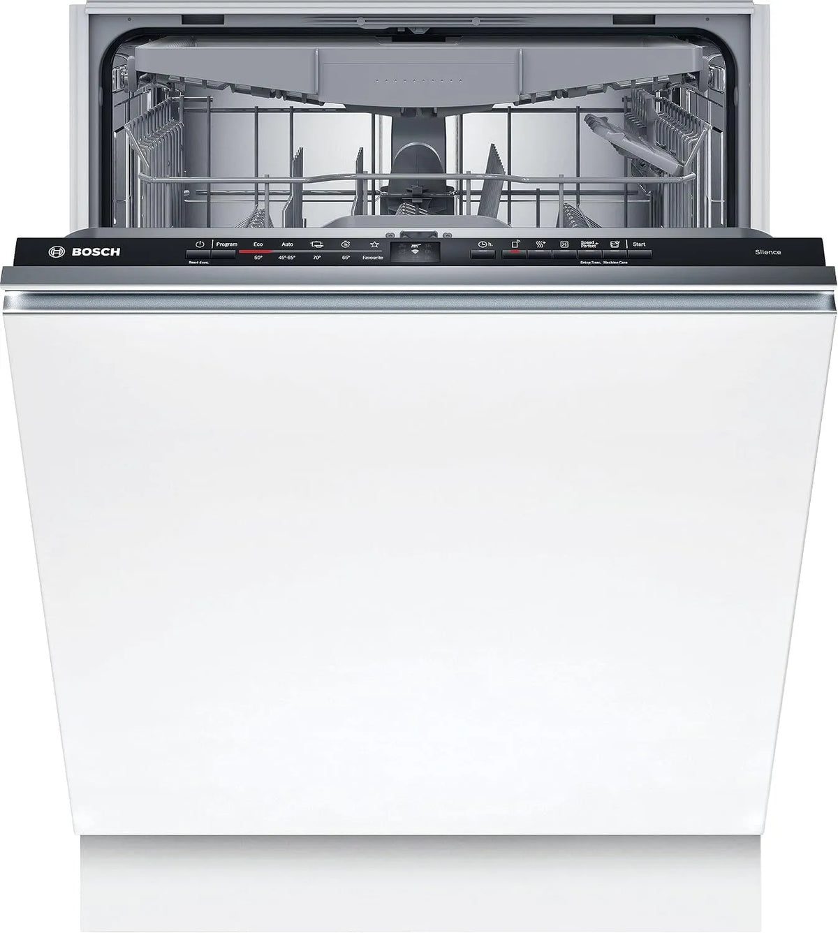 Bosch Serie 2 SMV2HVx02E Geschirrspüler, 60 cm, Besteckkorb, Einbau, leise, Motor EcoSilence Drive, anpassbare Körbe, vollständig versenkbar