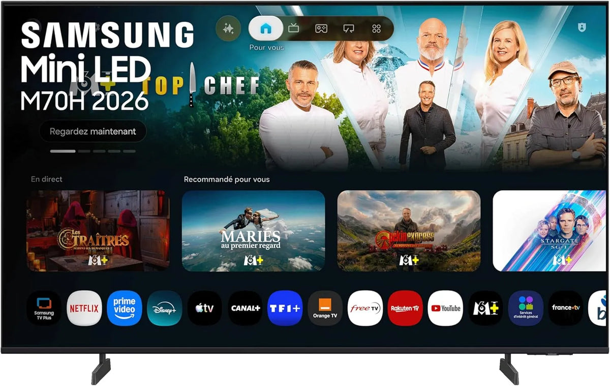 Samsung M70H Smart TV, 50 Zoll, 144 Hz, Fernseher, 4K UHD, HDR, 2026, Pure Spectrum Color, Dynamic Sound Pack, Vision AI Companion
