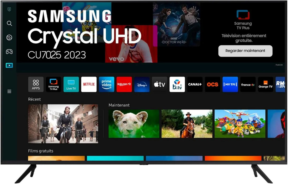 Samsung 55CU7025 Smart TV, 55 Zoll, Fernseher, 4K UHD, HDR, Tizen OS, SmartThings, Crystal UHD Prozessor