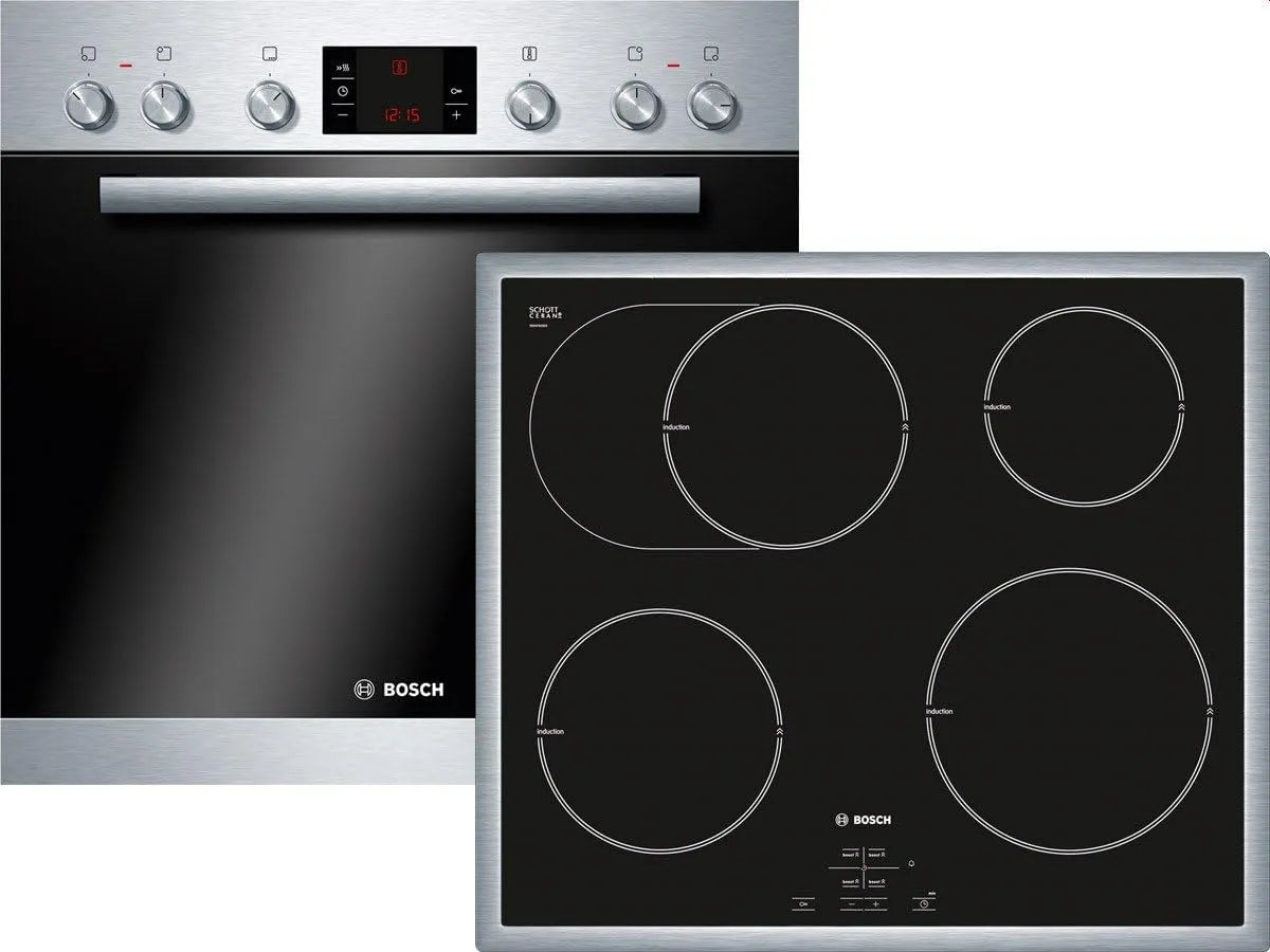 Bosch HND51PR50 Backofen, 66 L, 3D-Optik, Edelstahl, 3D Heißluft Plus, Induktion