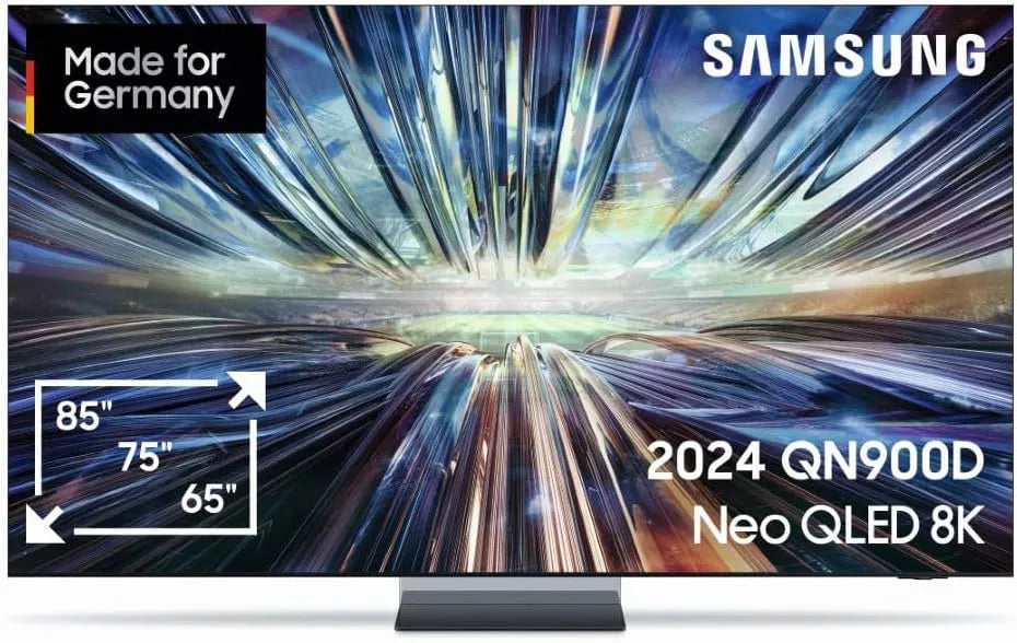 Samsung QN900D Gen3 Smart TV, 85 Zoll, Fernseher, QLED, HDR, Neural Quantum AI Prozessor, GQ85 TxZG, AI Upscaling, Deutsches Modell