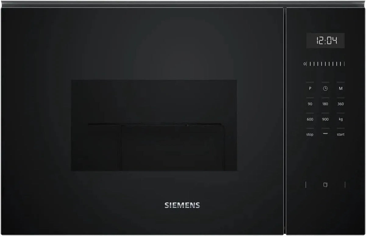 Siemens iQ500 BE555LMB1 Mikrowelle, 59 x 38 cm, Einbau, Edelstahl, Mikrowellenofen, Schwarz