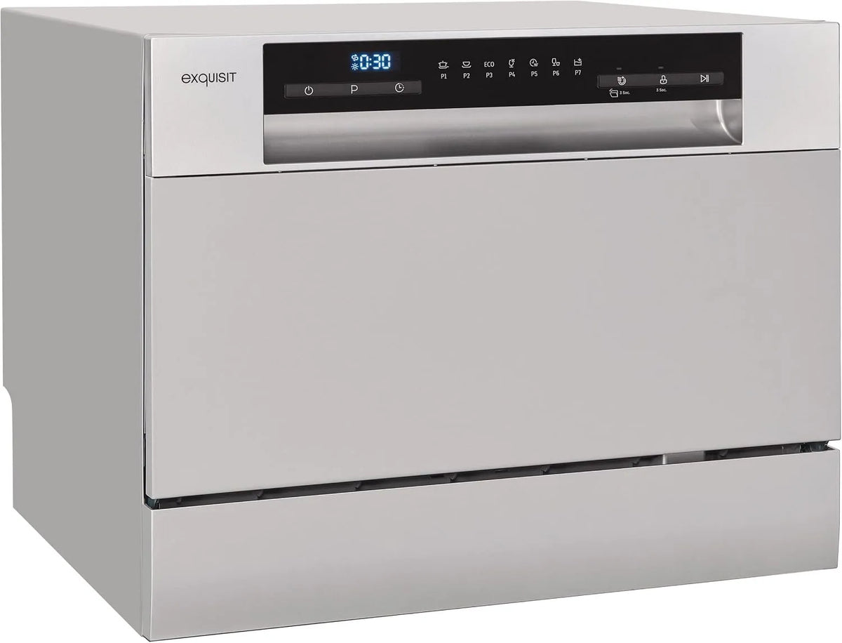 Exquisit GSP206-030D Geschirrspüler, Spülmaschine, Silber, Exquisit GSP206-030D Tischgeschirrspüler Silber - Mini Spülmaschine 6