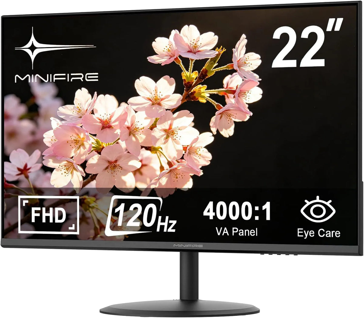 Monitor 1080p MF22x3AH, 22 Zoll, 120 Hz, Full HD, HDMI, PC-Bildschirm, Schwarz, sRGB 107%, FHD, VESA, FreeSync, Eye Comfort, Ultra Thin Aperture