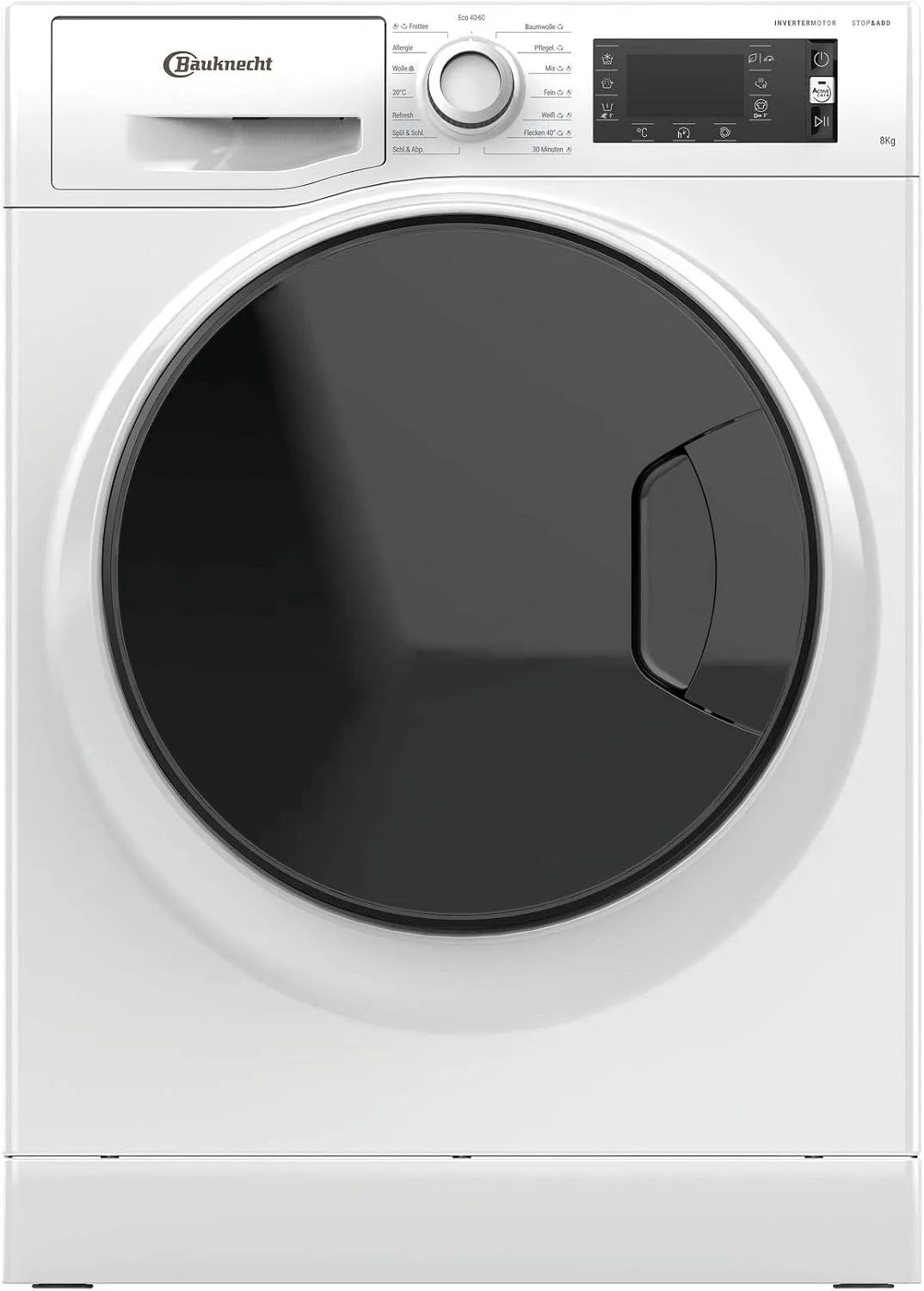 Bauknecht Waschmaschine, 8 kg, Dampf, Hygiene, Weiß, Bauknecht W Active 823 PS Waschmaschine Frontlader, 8kg, Steam Refresh, Active Care Color+
