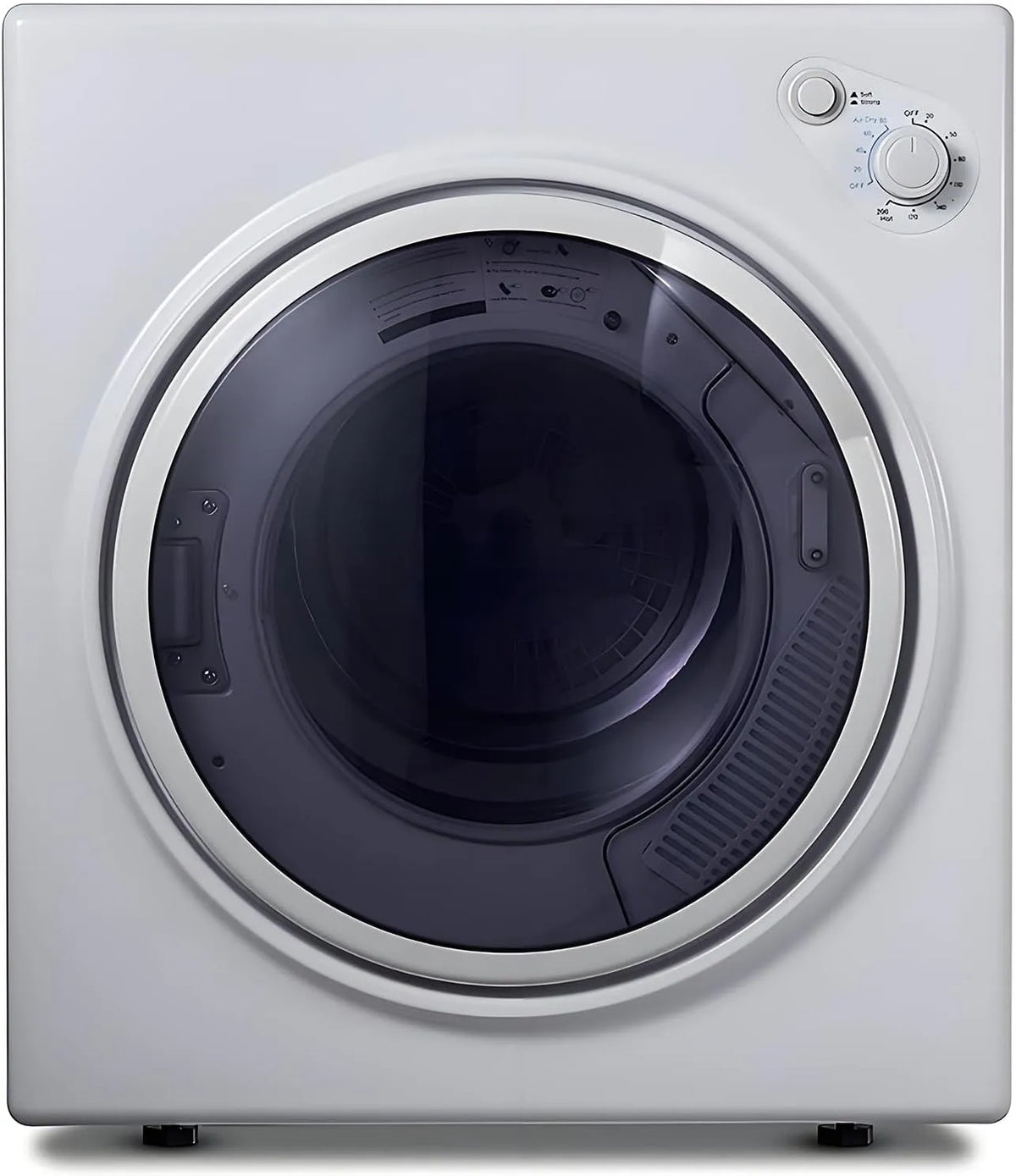 Wäschetrockner, 1300 W, 6 kg, freistehend, 2 Heizmodi und Sicherheits-Stop-Funktion für kompakte Räume