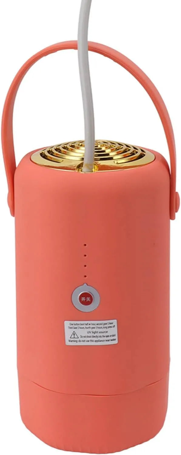 Wäschetrockner, tragbar, Mini Elektrischer Wäscheständer, mit Schuhtrocknungsrohr für Wäsche zu Hause auf Reisen, Orange