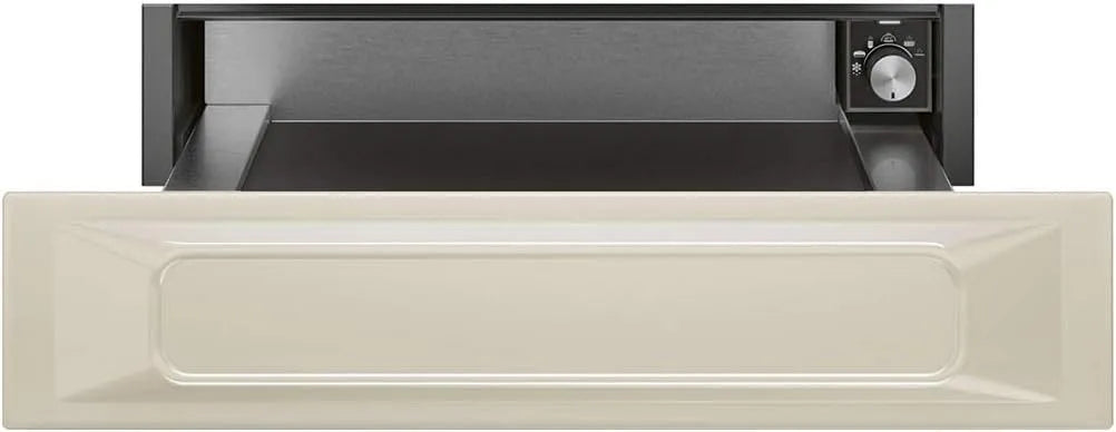 Smeg CPR915P Wärmeschublade, Wärmeschublade für Geschirr, Creme