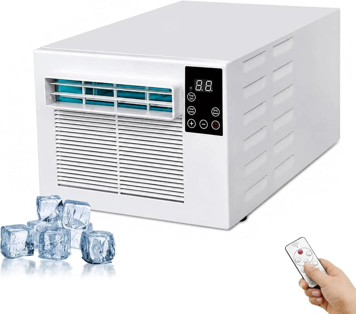 Klimaanlage, 280 W, tragbar, Outdoor, Digitalanzeige, keine Außeneinheit, für Zuhause, Büro, Wohnmobil, Zelt, Garage