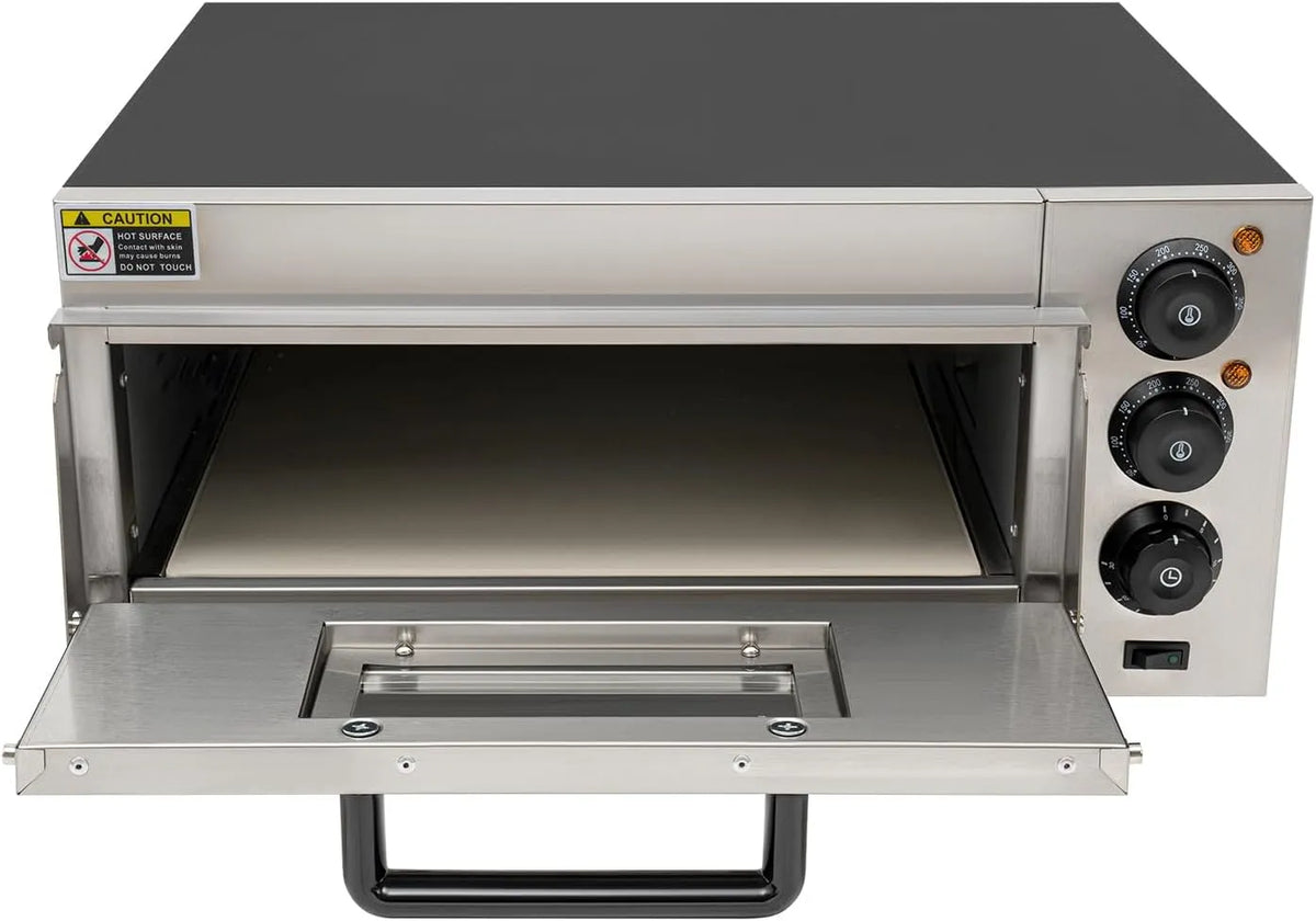 Elektrischer Pizzaofen, 20 L, 2000 W, 50 bis 350 °C, Timer, kompakt, Thermostat