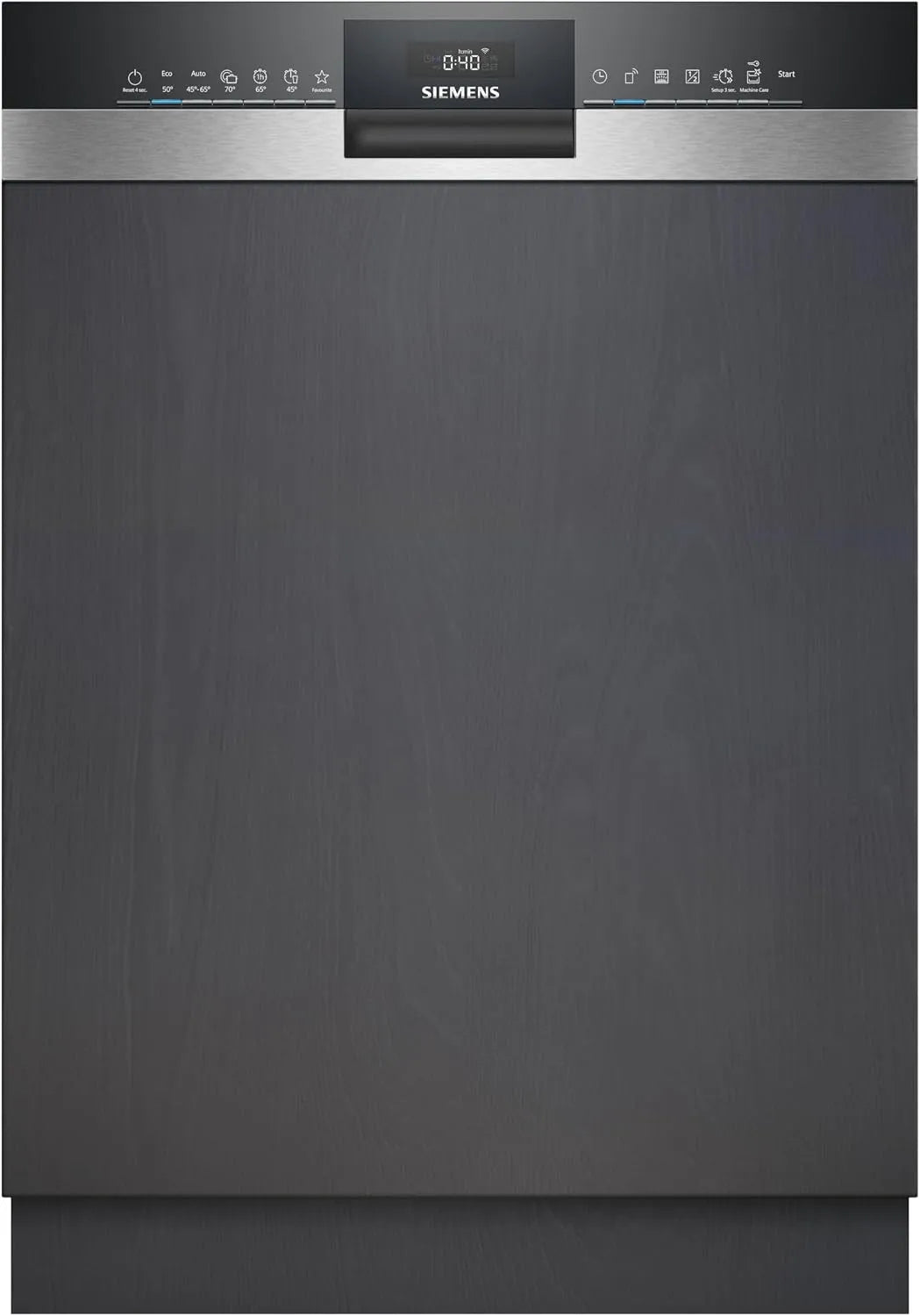 Siemens iQ300 SN53HS10TE Geschirrspüler, 60 cm, intensiveZone, Home Connect, aquaStop, Besteckkorb, leise, Edelstahl, 60 cm breit, höhenverstellbarer