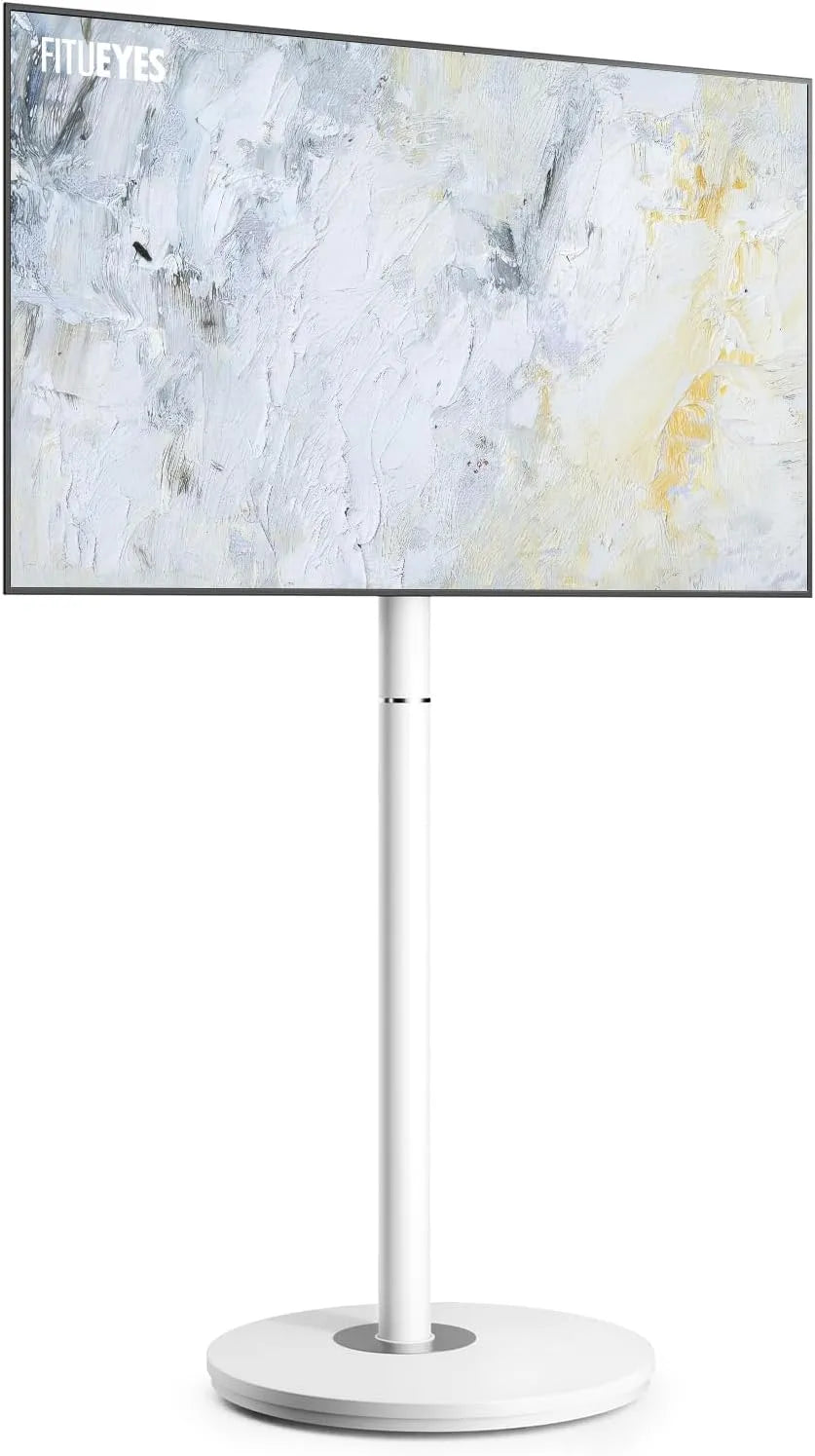 TV-Möbel, 65 Zoll, FITUEYES Design TV Ständer Rollbar für 32-65 Zoll Fernseher Mobiler TV Standfuss höhenverstellbar Modern minimalistisch