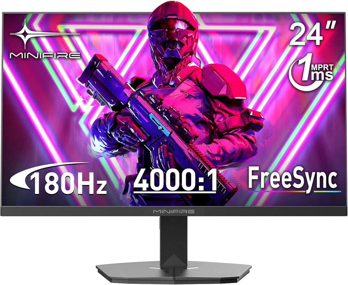 Monitor MFG24F4L, 24 Zoll, 1920 × 1080, 1 ms, 180 Hz, Gaming-Ausstattung, rahmenlos, HDR, Full HD, HDMI, PC-Bildschirm, Blau, HDR 10, 300Nits