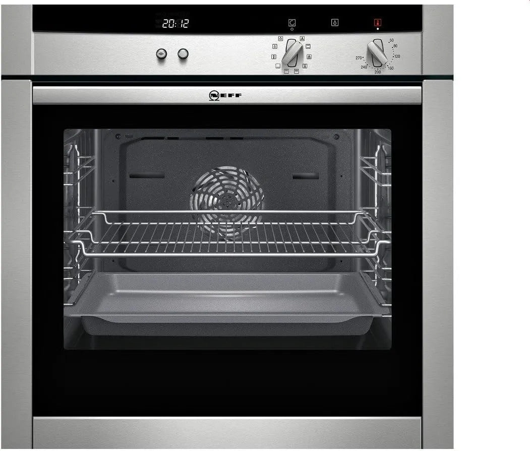 NEFF Backofen, 67 L, Edelstahl, NEFF Mega SHM 4542 N Backofen Elektro, Duo-Backofensystem mit 8 Betriebsarten