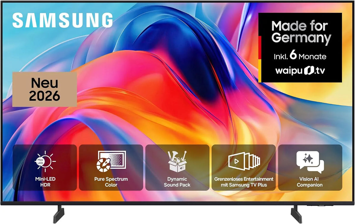 Samsung M70H Smart TV, 43 Zoll, 144 Hz, Fernseher, 4K UHD, HDR, kostenlos 900 Sender, 108 cm, Motion xcelerator 144Hz, Dynamik Sound Pack