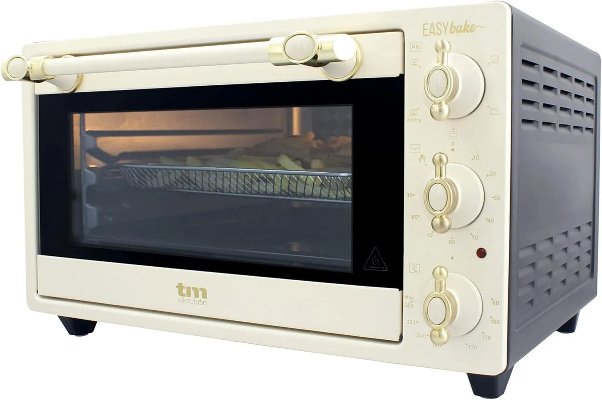 Backofen TMPHO020REB, 20 L, 80 bis 250 °C, 2 Temperaturzonen, Temperatur einstellbar von 80 °C bis 250 °C, inklusive 4 Zubehörteilen, 5 Funktionen