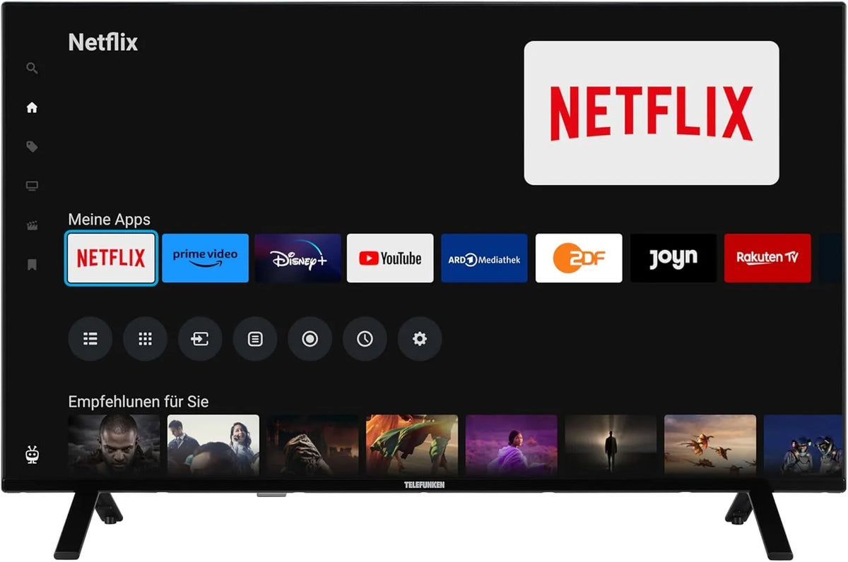 Smart TV xU43TO750S, 43 Zoll, Fernseher, 4K UHD, HDR, Dolby Audio, 6 Monate HD+ inkl, Triple-Tuner, Dolby Atmos
