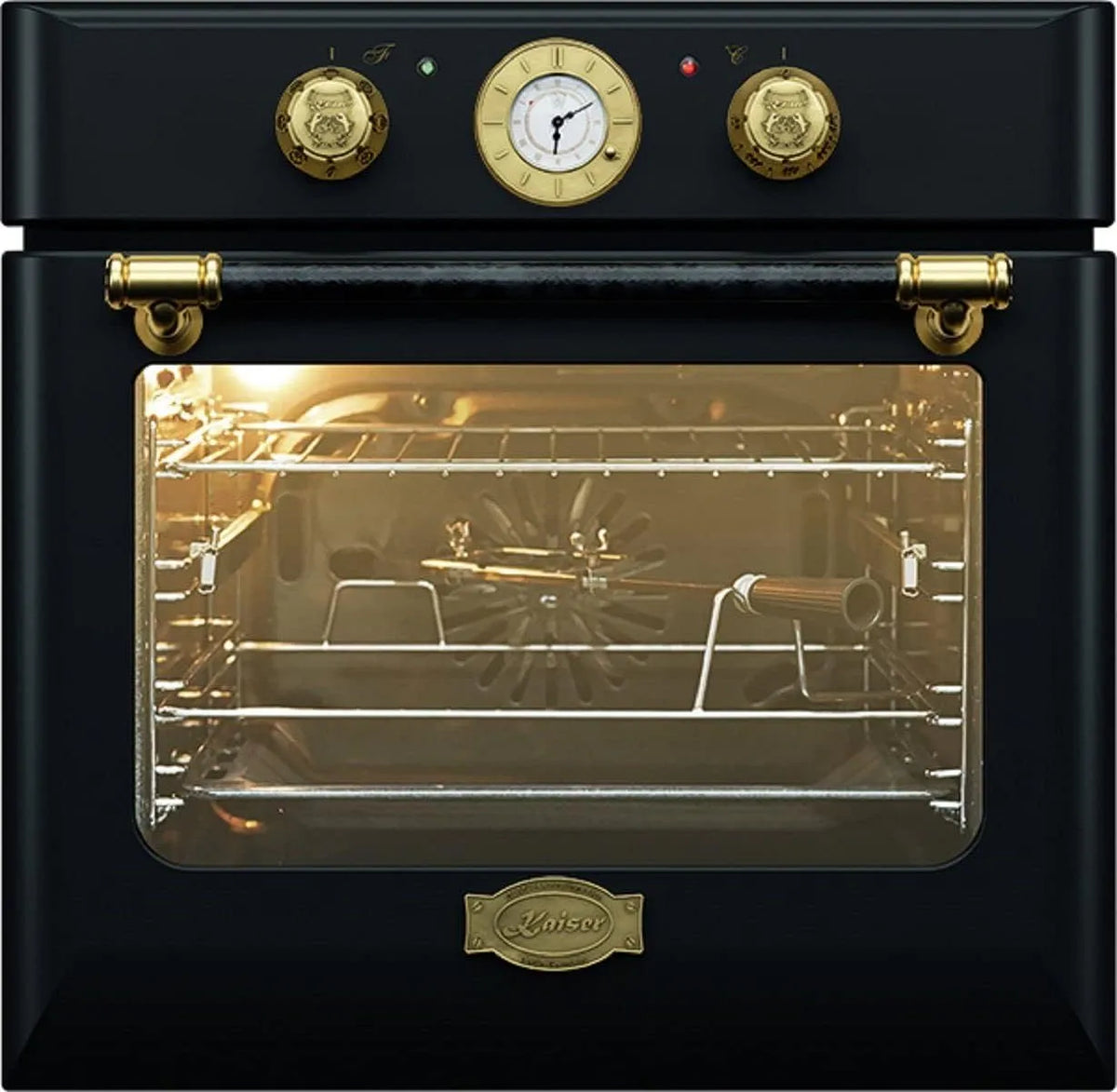 Elektrischer Pizzaofen, 68 L, Einbau, autark, 10 Funktionen, Pizzafunktion, Drehspieß
