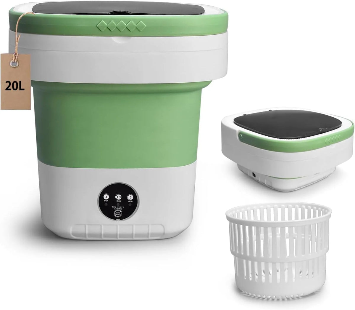 Waschmaschine, 20 L, tragbar, 20L Praktische & Smart Washer