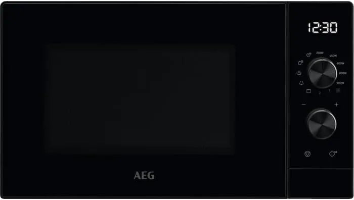 AEG MFB252DB Mikrowelle, 25 L, 900 W, Grill, freistehend, LED-Beleuchtung, Inverter, Auftaufunktion, Edelstahl, Mikrowellenofen, Schwarz, SteamPot