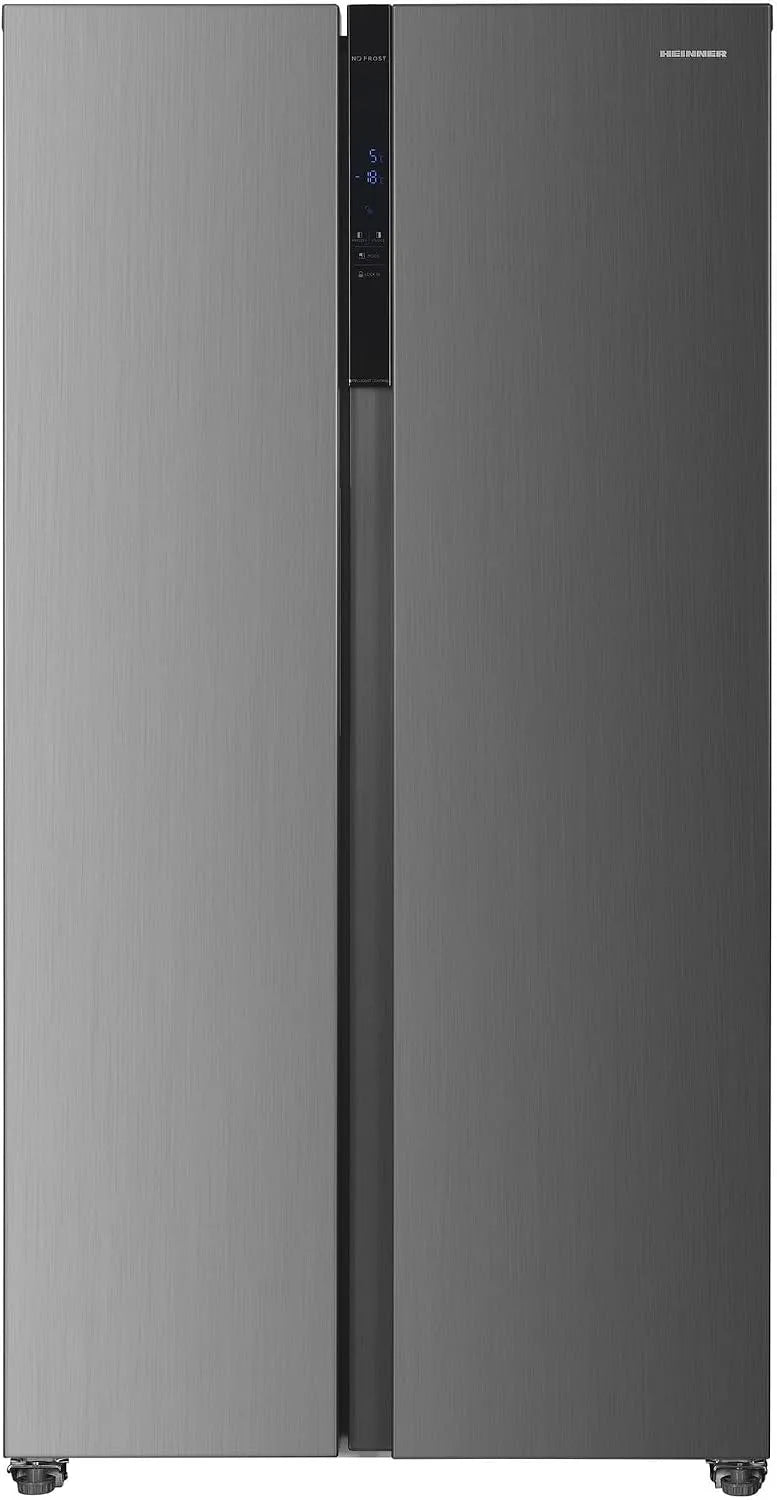 Kühlschrank 5-Jahres-Garantie, 532 L, Energieklasse D, Touch-Bedienung, No Frost, Inverter, Edelstahl, Inox‐Look, LED Touch‐Display, HSBS‐HM532NFINVxD