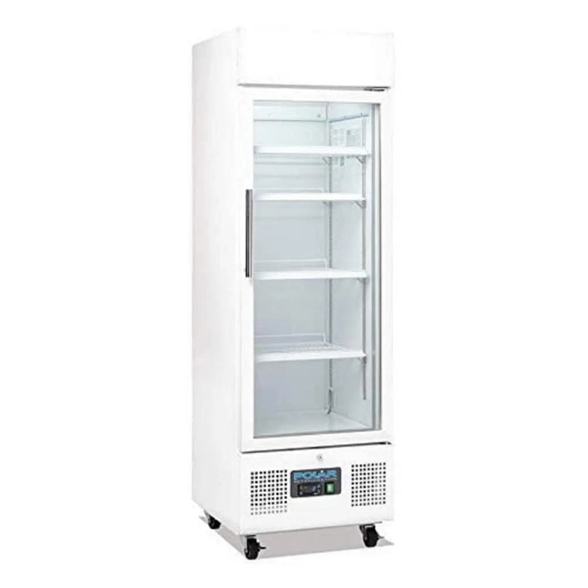 Kühlschrank, 218 L, 1692x530x575mm, 240 W, 2 bis 8 °C, Energieklasse B, Polar Serie 240, Transportrollen, Weiß, 4 feststellbare Rollen, 4 Ablagen