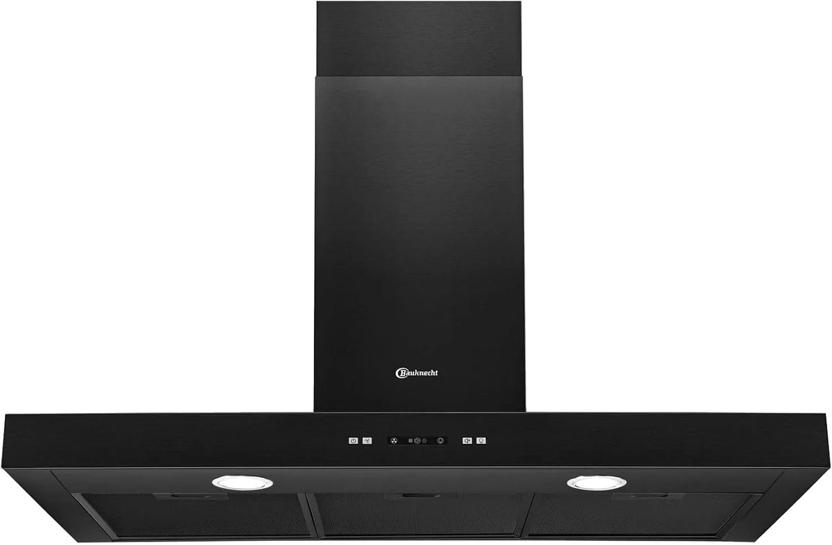 Bauknecht 93F Dunstabzugshaube, 90cm, Energieklasse B, Küchenhaube, Abluft- und Umluftbetrieb, LED-Beleuchtung, Touch-Bedienung, 4 Stufen inkl