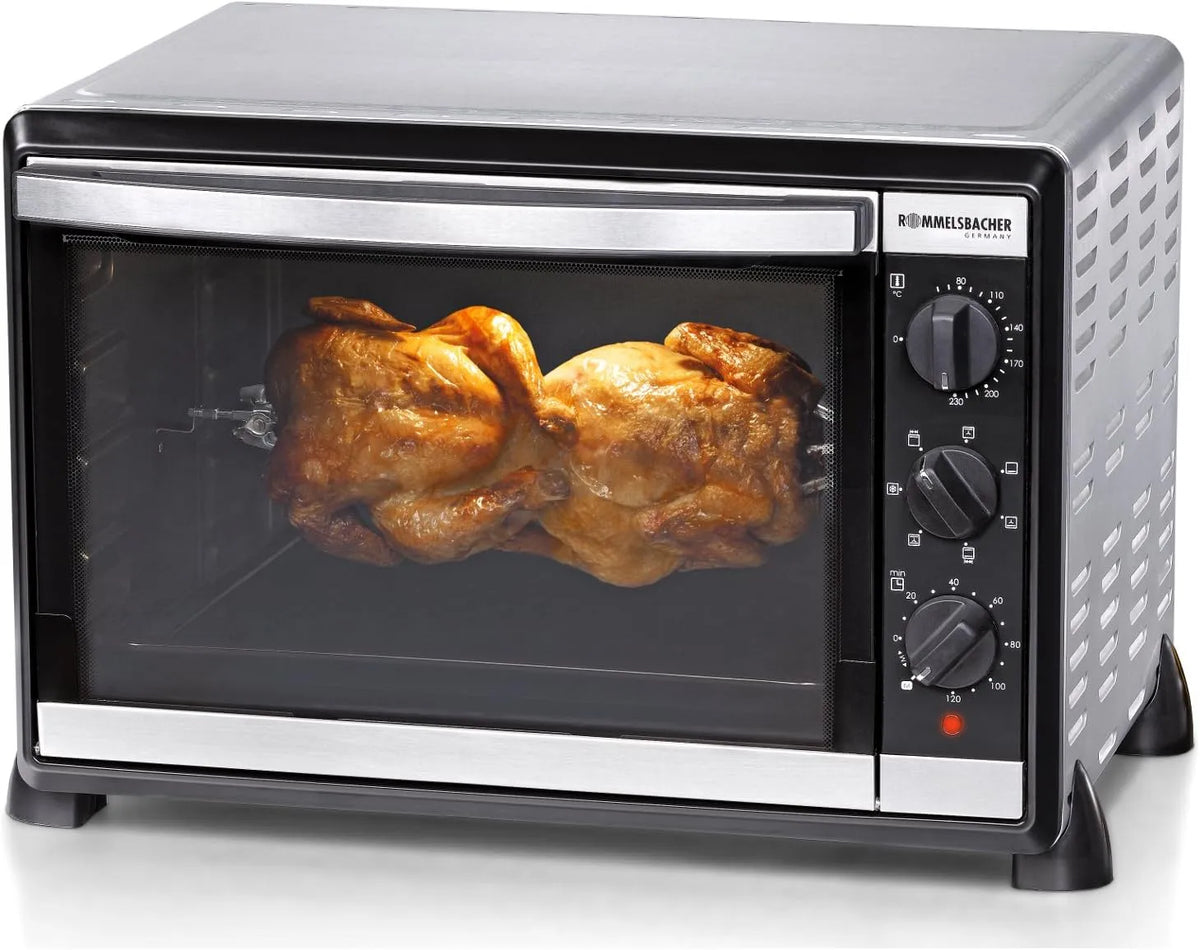 Rommelsbacher 42 Liter, Back & Grill Ofen BG, Edelstahl 1805