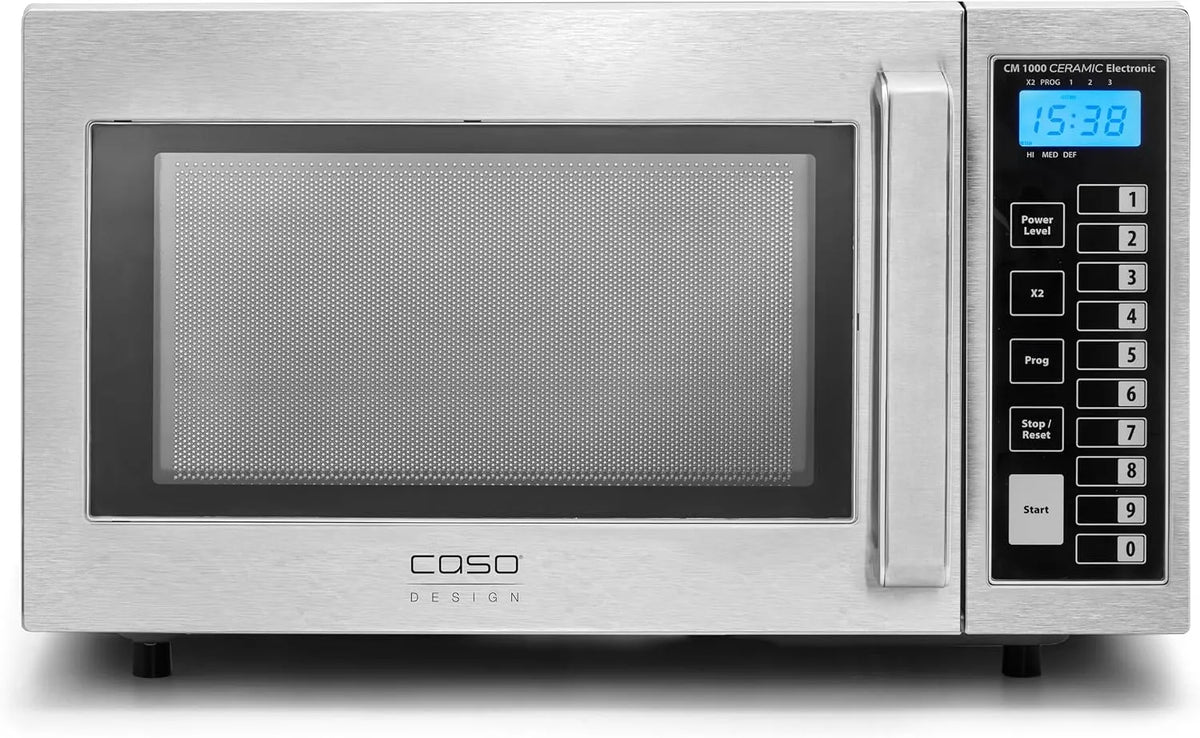 Caso Mikrowelle, 25 L, Timer, Edelstahl, Mikrowellenofen, CM 1000 Pro-E, 1000 Watt, Gewerbe- Mikrowelle