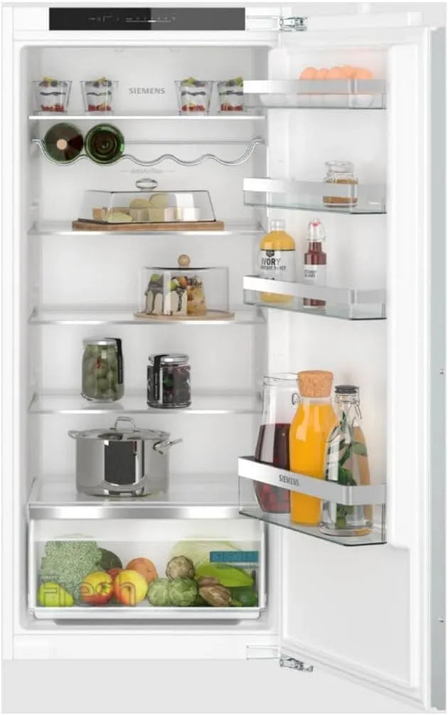 Siemens iQ300 KI41RVFE0 Kühlschrank, 204 L, 122, 5 x 56 cm, Einbau, LED-Beleuchtung, freshBox für knackiges Obst und Gemüse, Flachscharnier