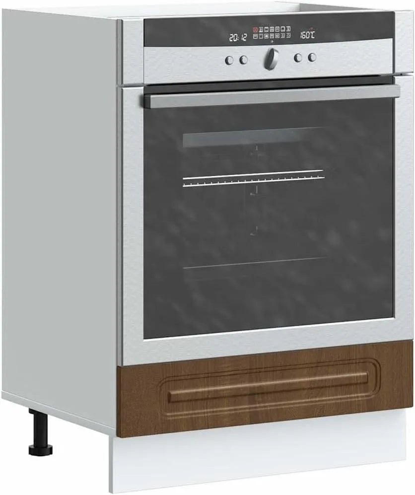 Braun Mikrowelle, 60x46x81, 5 cm, Mikrowellenofen, verstellbare Füße, Stauraum für Mikrowelle, kompakter Küchenschrank mit Arbeitsplattenoption