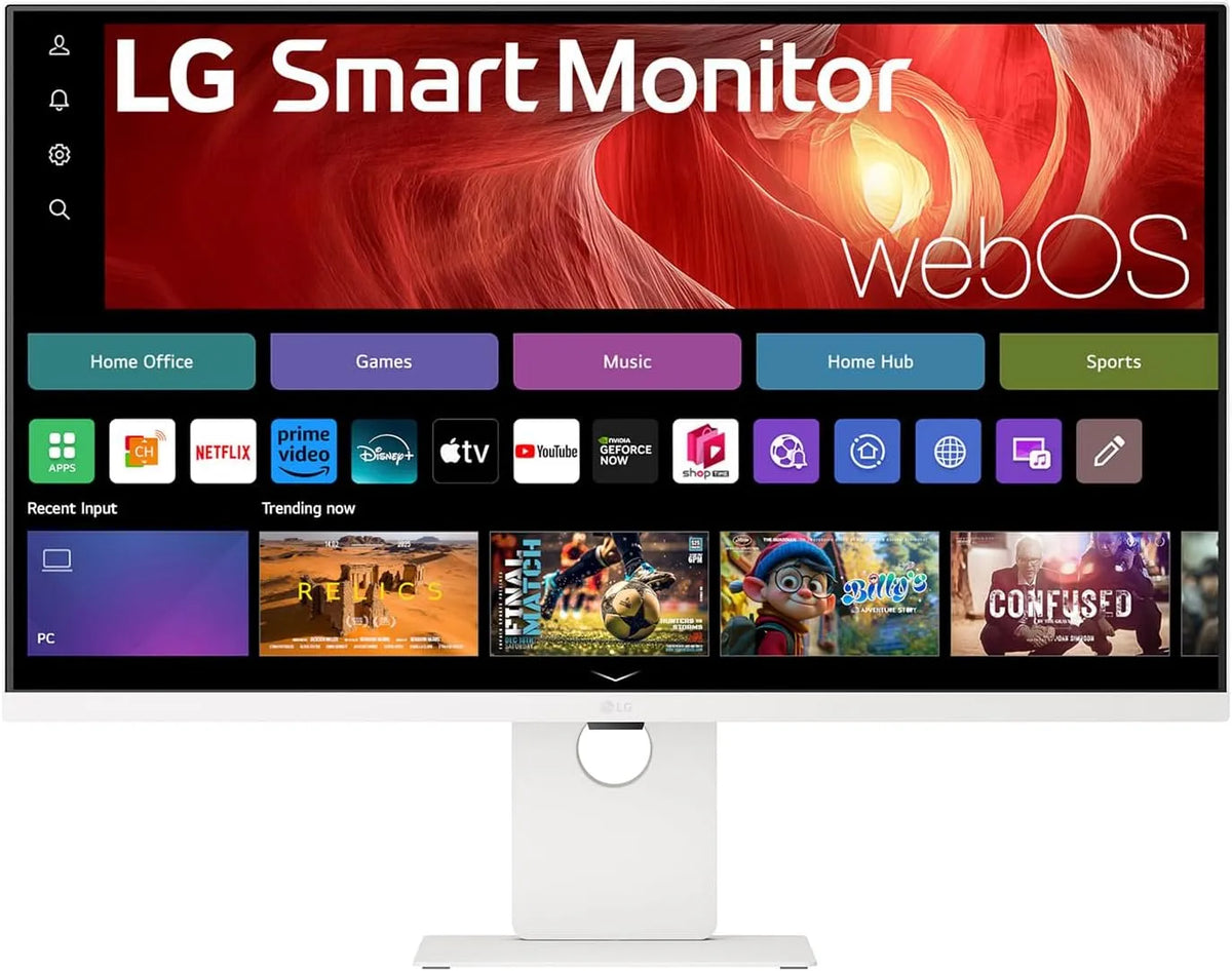 LG 37U730SA-W.AEU Monitor, 37 Zoll, webOS, HDR, 4K UHD, IPS-Panel, USB, Weiß, HDR10, 65W