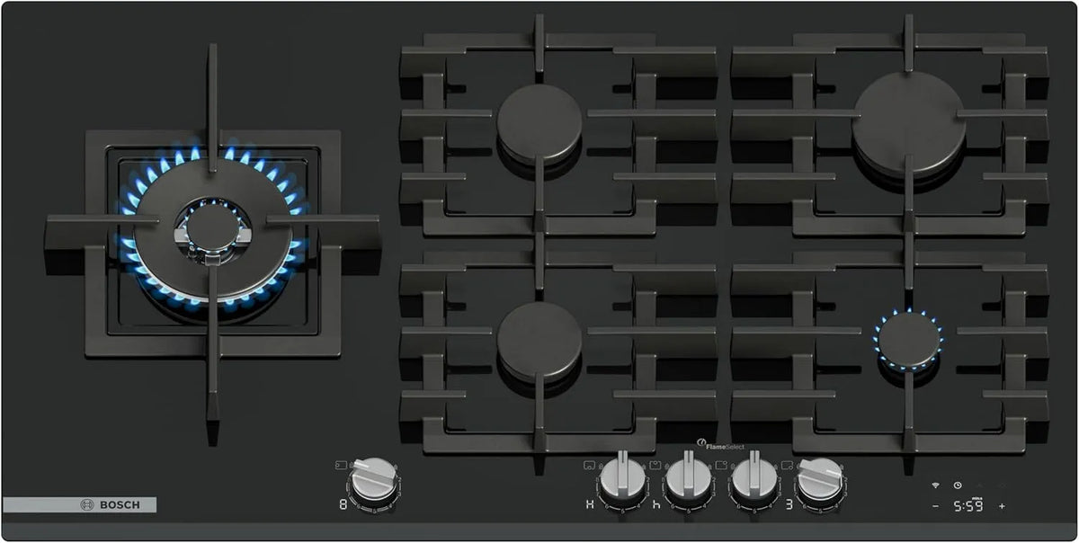 Bosch Serie 8 PRS9A6H40 Geschirrspüler, 90 cm, Spülmaschine, Home Connect, Touch-Bedienung, Smart Hood Automatic, 9 FlameSelect Stufen, Touch Control